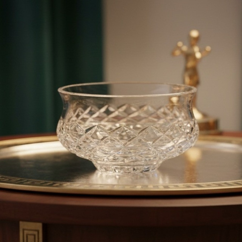 Vintage Waterford Crystal Lismore 5" Footed Bowl/Candy Dish